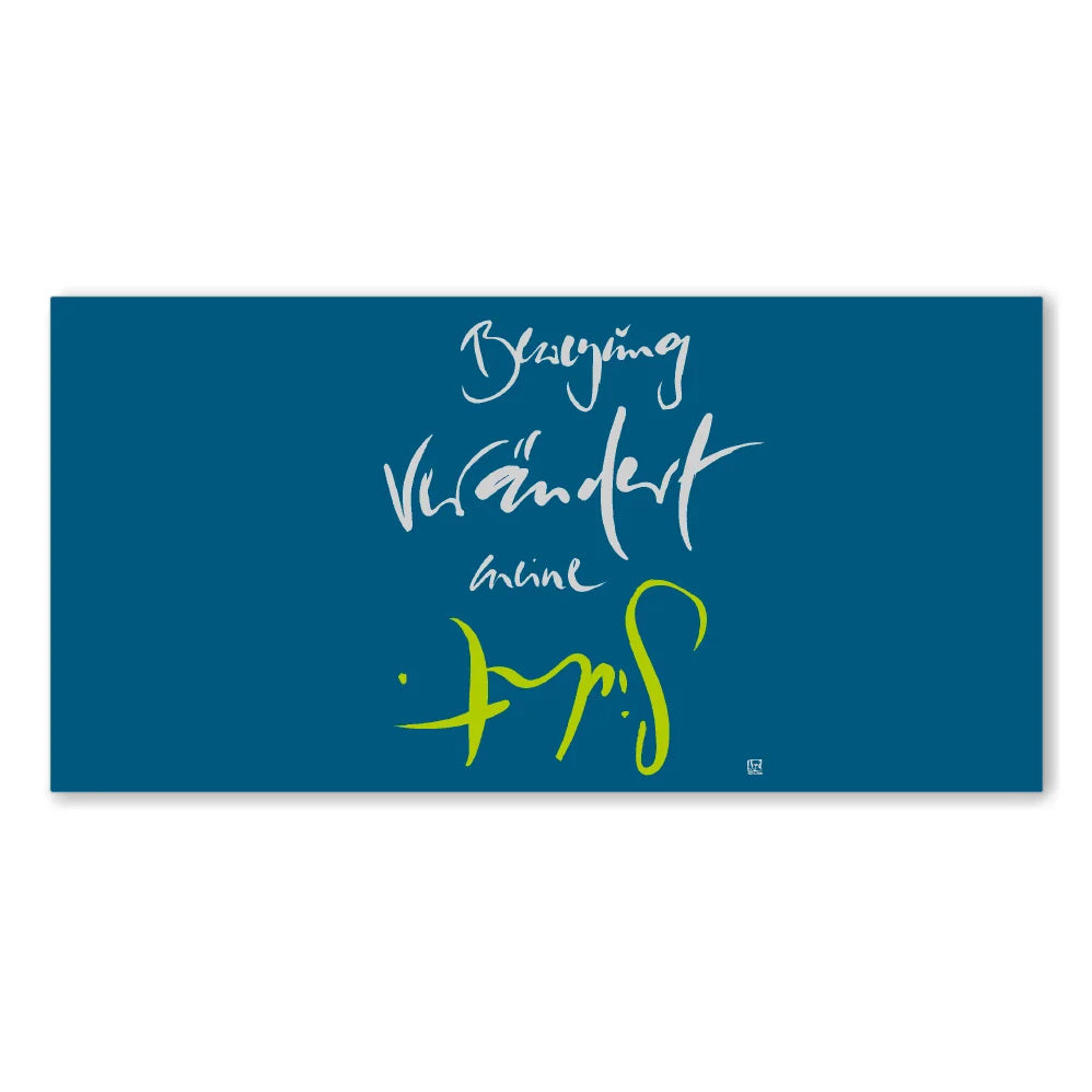 Spirituelle Leinwand Bewegung verändert meine Sicht – Hochwertige Energiebilder und Wanddeko für Paare mit WIR Karte | SignShop Tirol