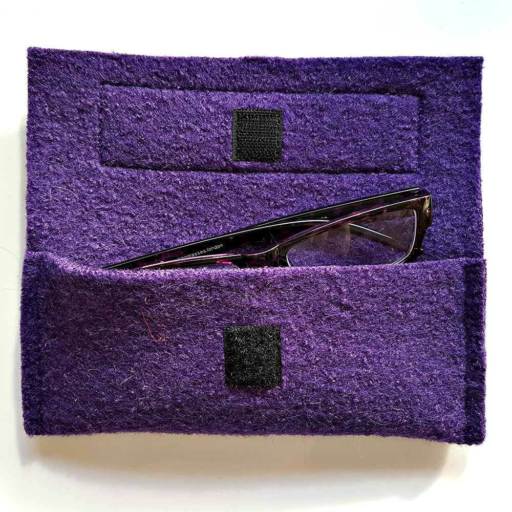 Brillentasche "Ich sehe dich" Lila