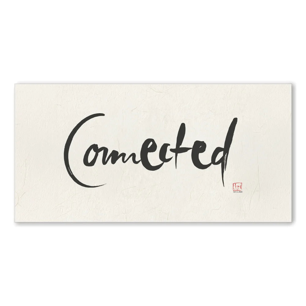 Inspirierendes Leinwandbild „Connected“ – Sign by Jwala® Original, Limited Edition, hochwertige Kunst aus Tirol, Motivation für Miteinander und emotionale Nähe