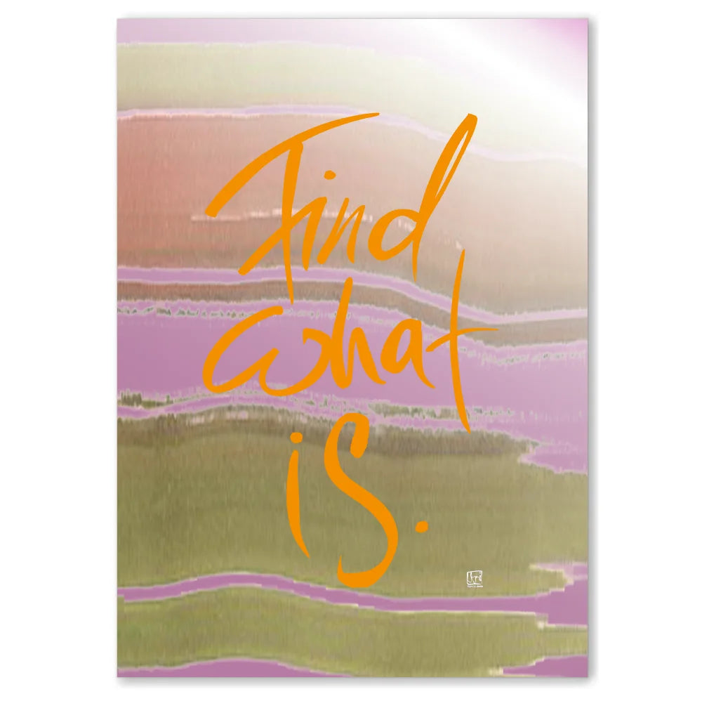 Leinwand Find what is – Englisches Wandbild mit spiritueller Bedeutung für Paare | SignShop Tirol