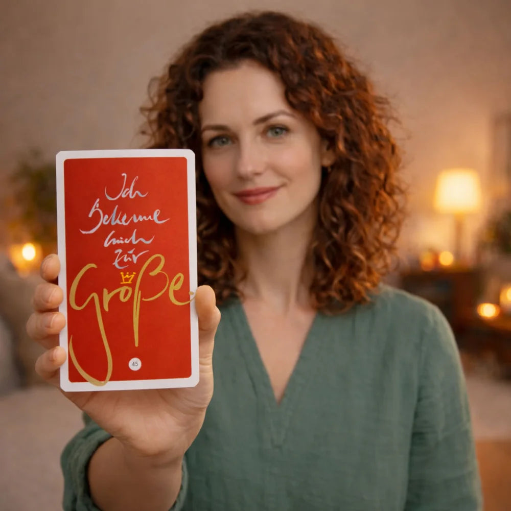 Luxus-Orakelkarten-Set für spirituelle Rituale – 54 Sign-Orakelkarten & Buch „Fingerzeige“ von Jwala Gamper, edel verpackt in handgefertigter Bauernleinen-Tasche, exklusiv im SignShop Tirol