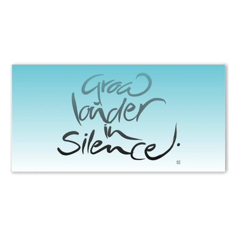 Gw louder in silence Leinwandbild – Hochwertige englische Wanddeko, spirituelle Kunst online kaufen | SignShop Tirol