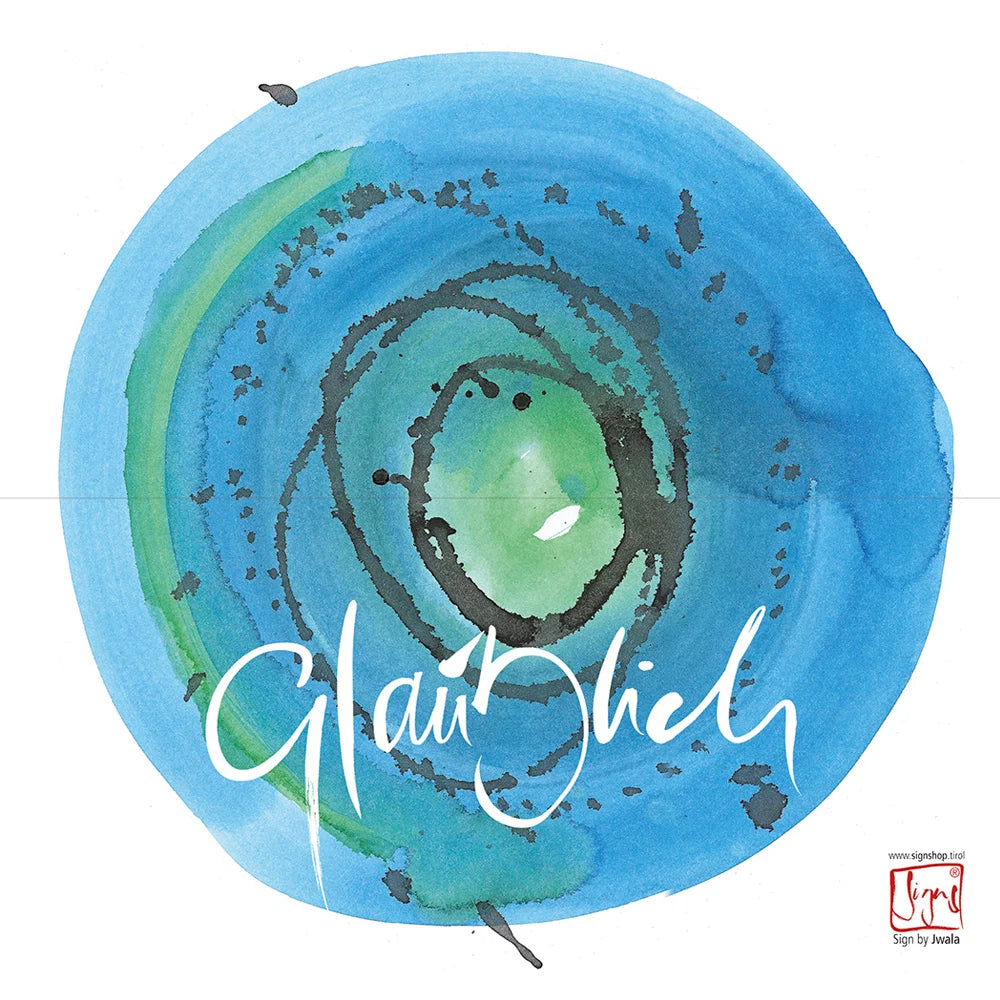 Individuelle Klappkarte „Glaublich“ handgefertigt personalisieren – Kreative Grußkarte online im SignShop Tirol bestellen – Einzigartige Karte mit Wunschtext, liebevoll gestaltet für inspirierende Grüße und besondere Anlässe