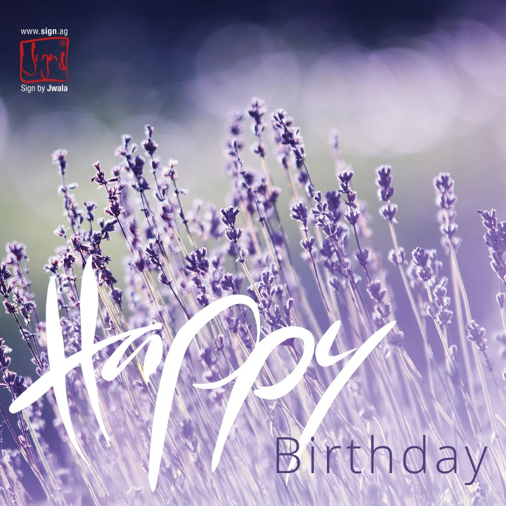 Individuelle Geburtstagskarte „Happy Birthday“ handgemacht personalisieren – Kreative Klappkarte online im SignShop Tirol bestellen – Einzigartige Karte mit eigenem Wunschtext, liebevoll gestaltet für besondere Geburtstagsgrüße und unvergessliche Anlässe