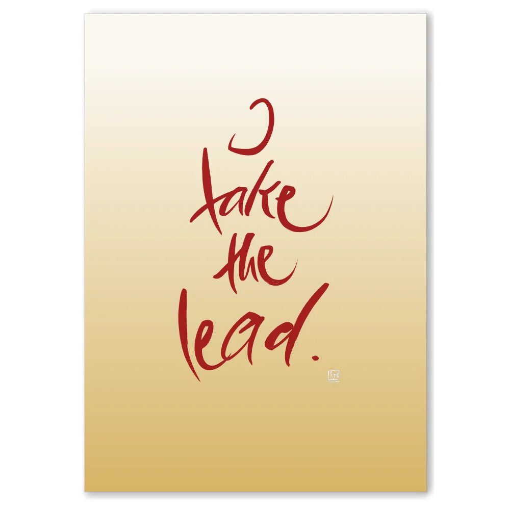 I take the lead Leinwandbild – Hochwertige englische Wanddeko, spirituelle Kunst online kaufen | SignShop Tirol