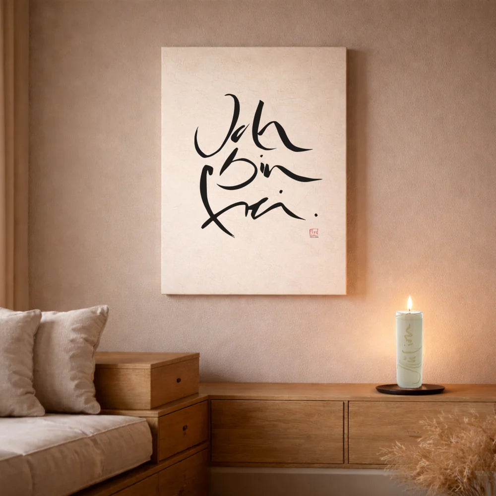 Handgemachtes Leinwandbild „Ich bin frei“ – Originaldruck, Sign by Jwala®, inspirierende Wanddekoration, limitiertes Kunstwerk