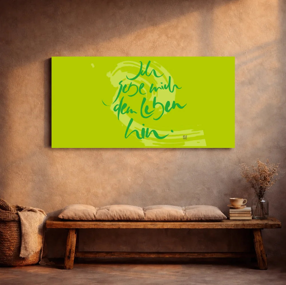 Ich gebe mit dem Leben hin Leinwand – Limitierte Energiebilder für Paare mit WIR Karte online kaufen | SignShop Tirol