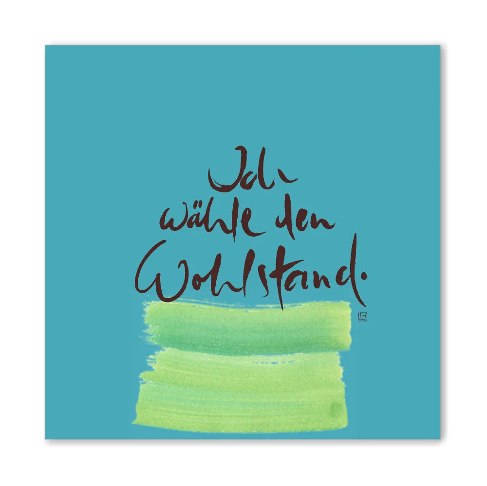 Leinwand Ich wähle den Wohlstand – Individuelle Liebesgeschenke und Energiebilder für Paare mit WIR Karte – Jetzt im SignShop Tirol entdecken