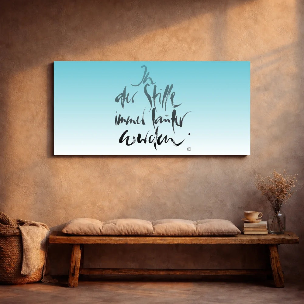 Leinwand In der Stille immer lauter werden – Exklusive Energiebilder für Paare mit WIR Karte online kaufen | SignShop Tirol