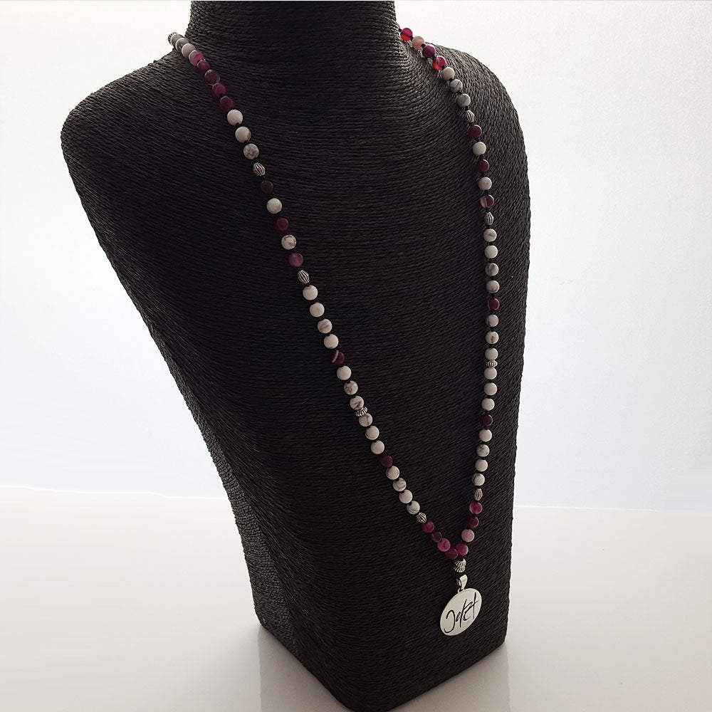 Exklusive Mala „Jetzt“ – Einmaliges Schmuckstück mit Achat und Labradorit für Energie, Achtsamkeit & Schutz im SignShop Tirol