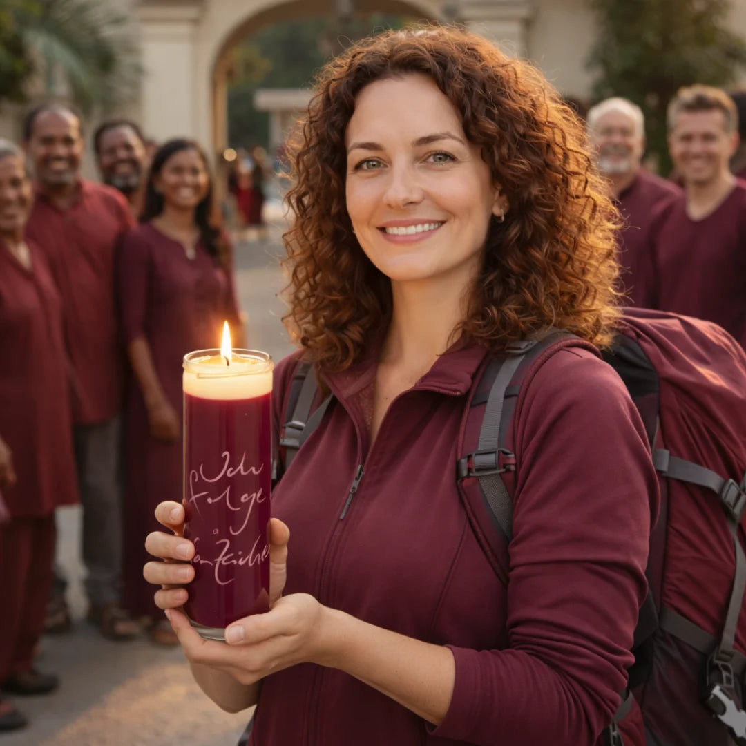 SignKerze „Ich folge den Zeichen“ – Handveredelte, vegane Kerze mit inspirierender Botschaft, duftfrei und nachhaltig, exklusiv im SignShop Tirol online kaufen