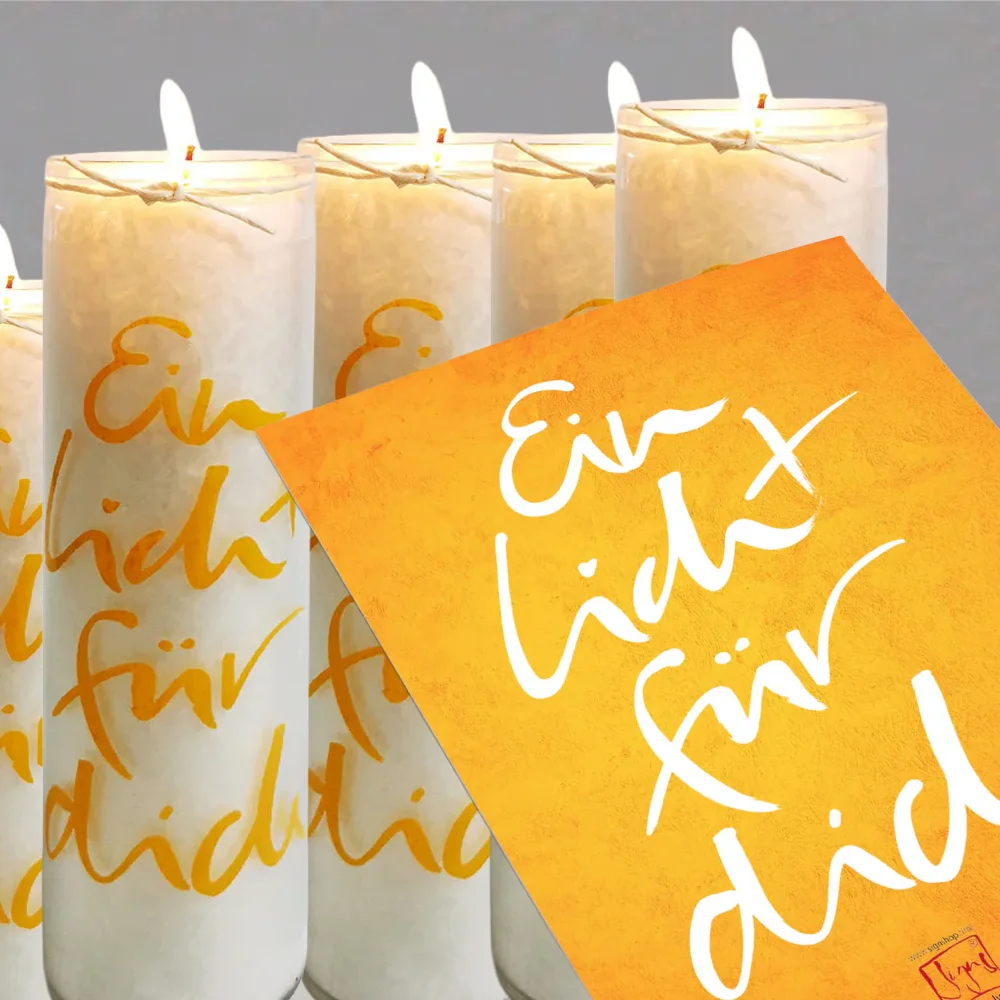 10 SignKerzen – 2 gratis + 12 Karten „Ein Licht für dich“ geschenkt, limitiert & handgemacht, spirituelle Geschenkidee aus Tirol, einzigartig, liebevoll & exklusiv im SignShop.
