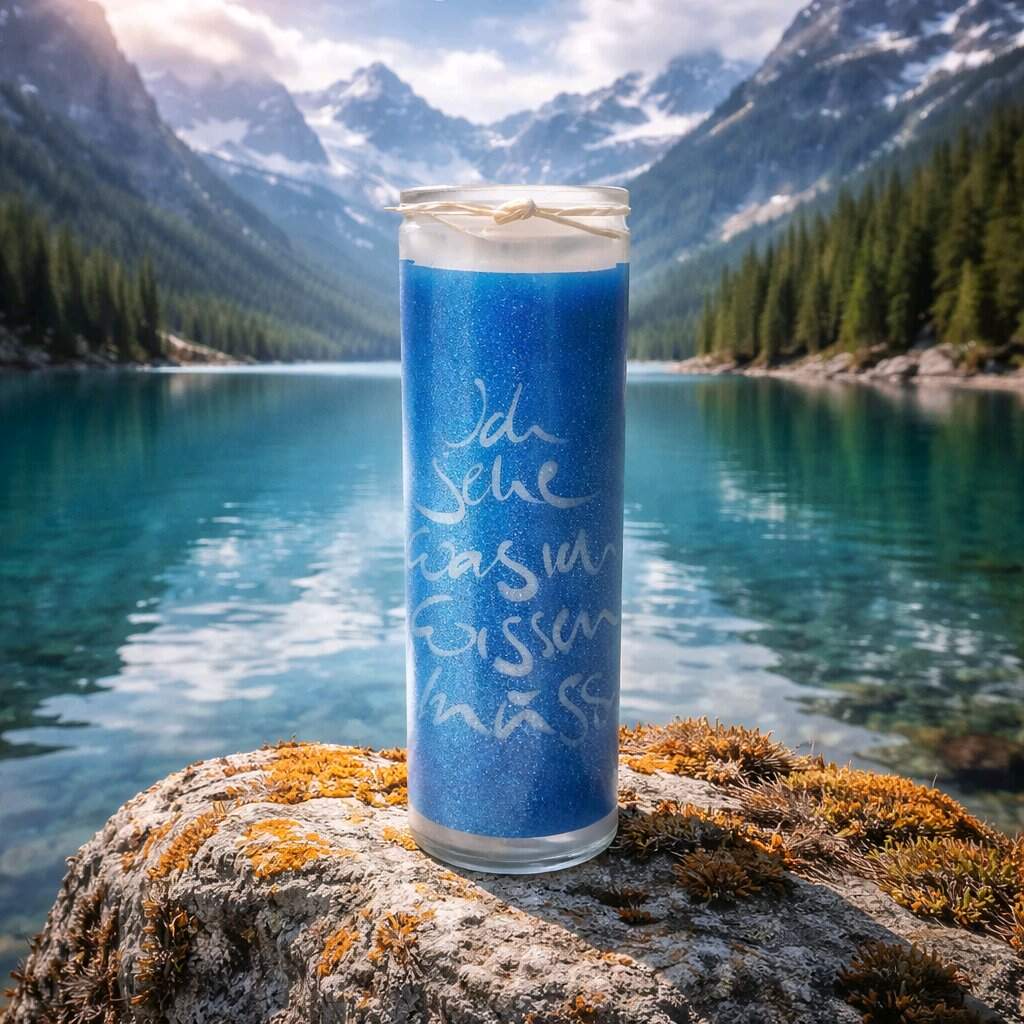 SignKerze „Ich sehe, was ich wissen muss“ – Handgemachte, vegane Kerze mit inspirierender Botschaft als besonderes Geschenk aus dem SignShop Tirol online kaufen