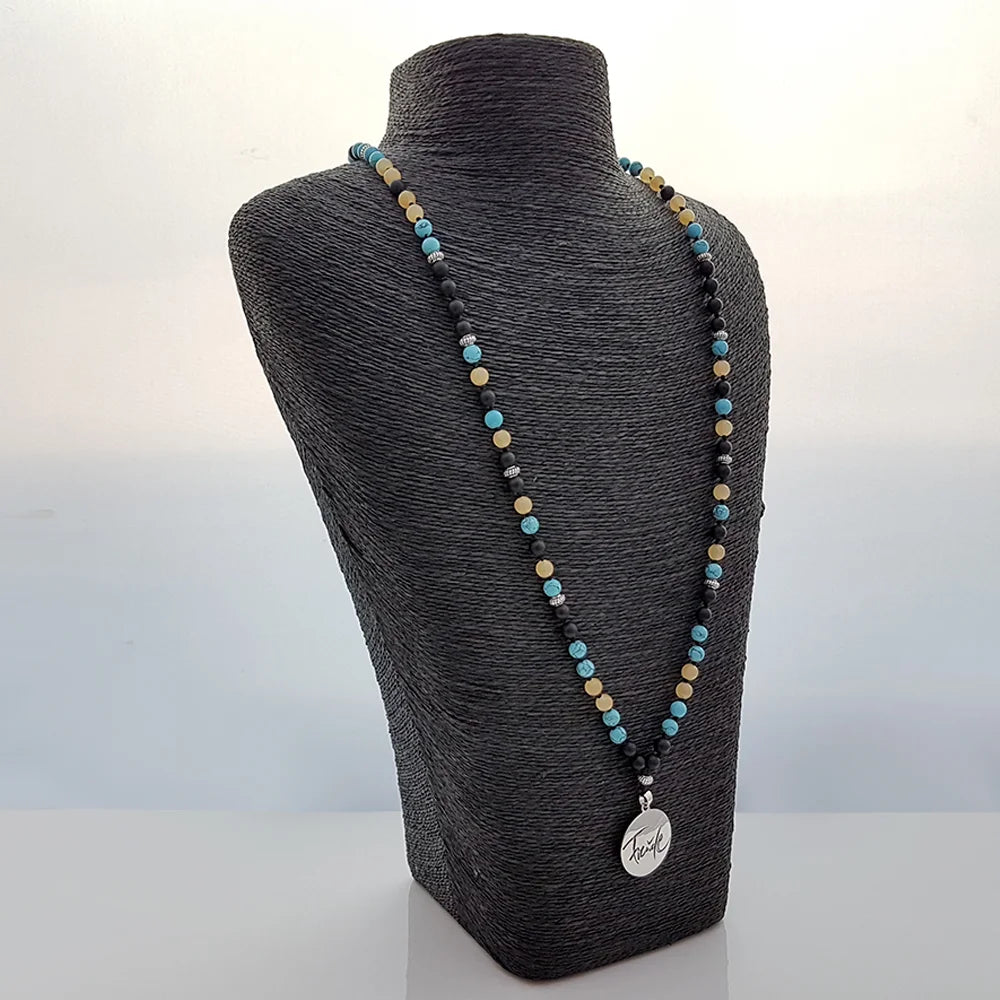 Spirituelle Mala „Freude“ aus dem SignShop Tirol – einzigartige Kombination für Glück, Schutz und Wohlbefinden