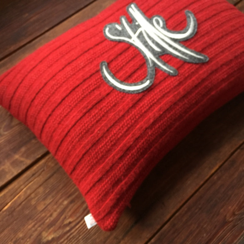 Kissenhülle Wollstrick "Stille"