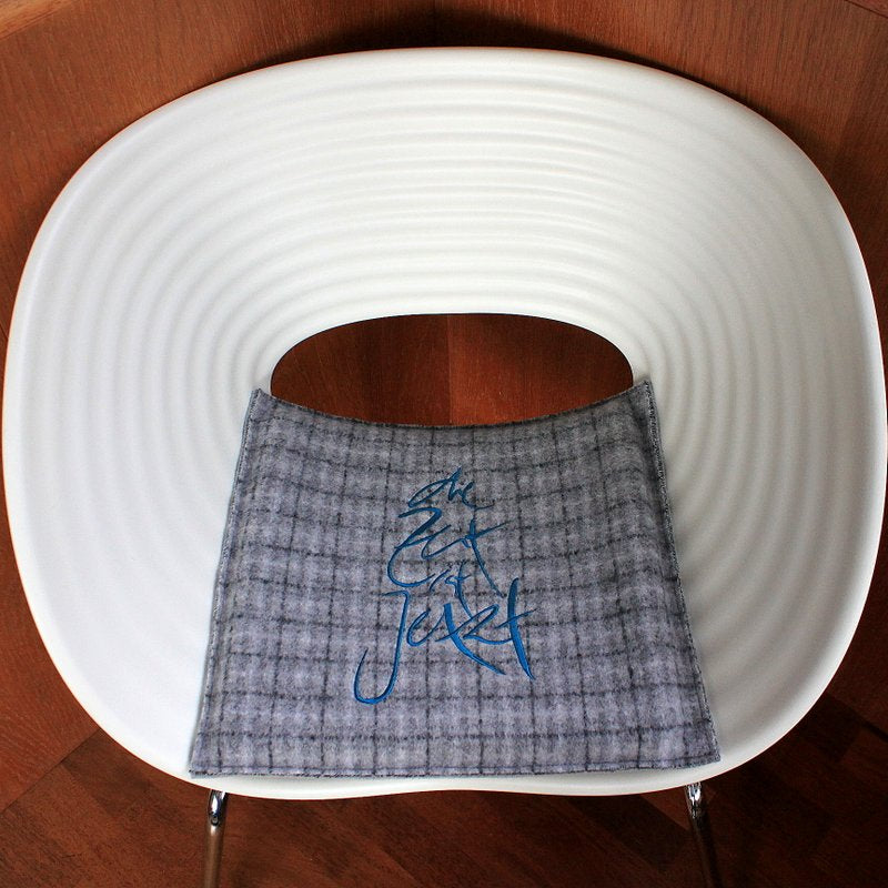 Flachkissen "die Zeit ist Jetzt" (Wollwalk)