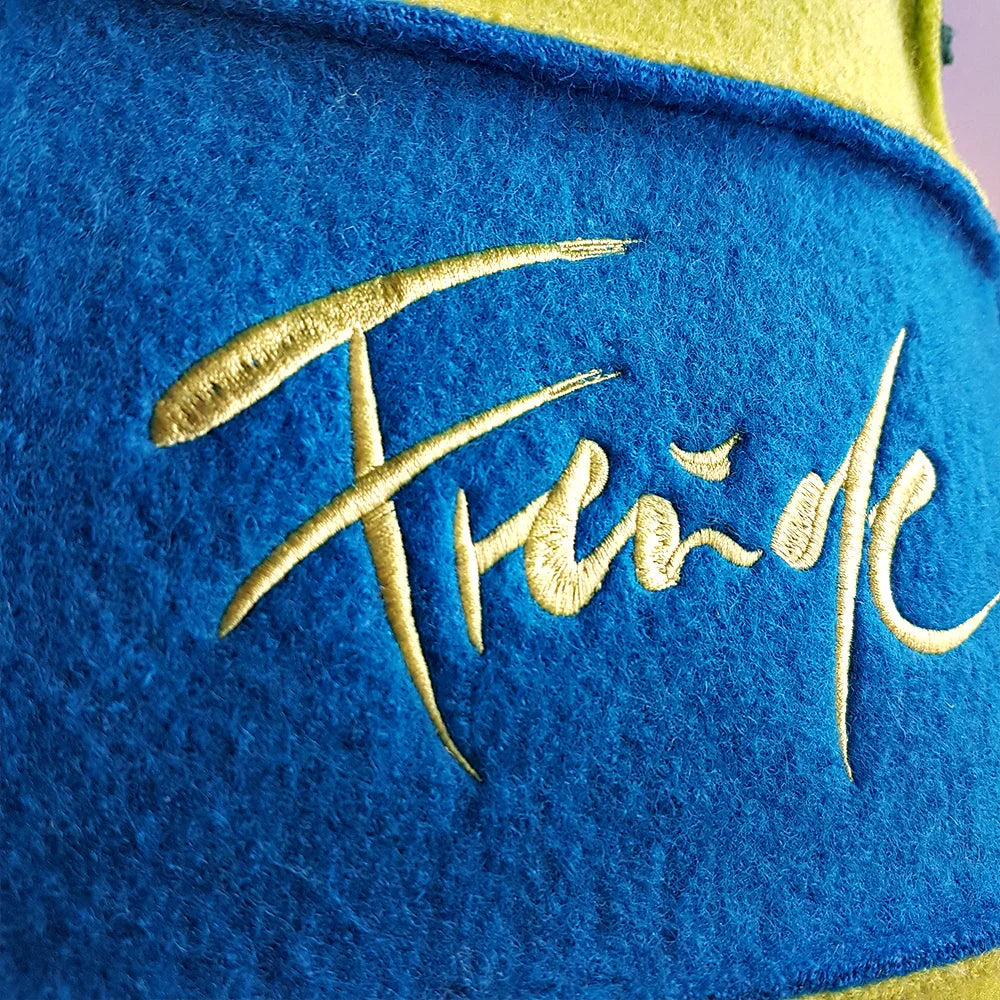 Premium Yoga-Shopper „Freude“ – Sign by Jwala®, edle Handarbeit, Unikat, stilvolle Tasche für Yogamatte, Shopping und bewussten Lebensstil