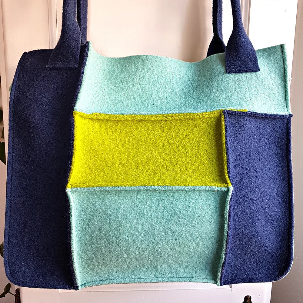 Handgemachter Yoga-Shopper „Schwerelos“ – Original von Sign by Jwala®, limitiertes Einzelstück, modische Tasche für Inspiration, Lebensfreude und besondere Momente