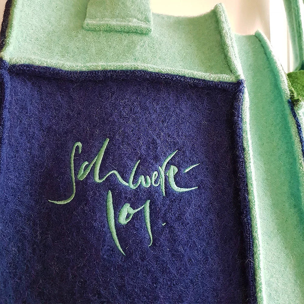 Premium Yoga-Shopper „Schwerelos“ – Sign by Jwala®, edle Handarbeit, Unikat, elegante Tragetasche für Yogamatte, Freizeit und stilvolle Auftritte