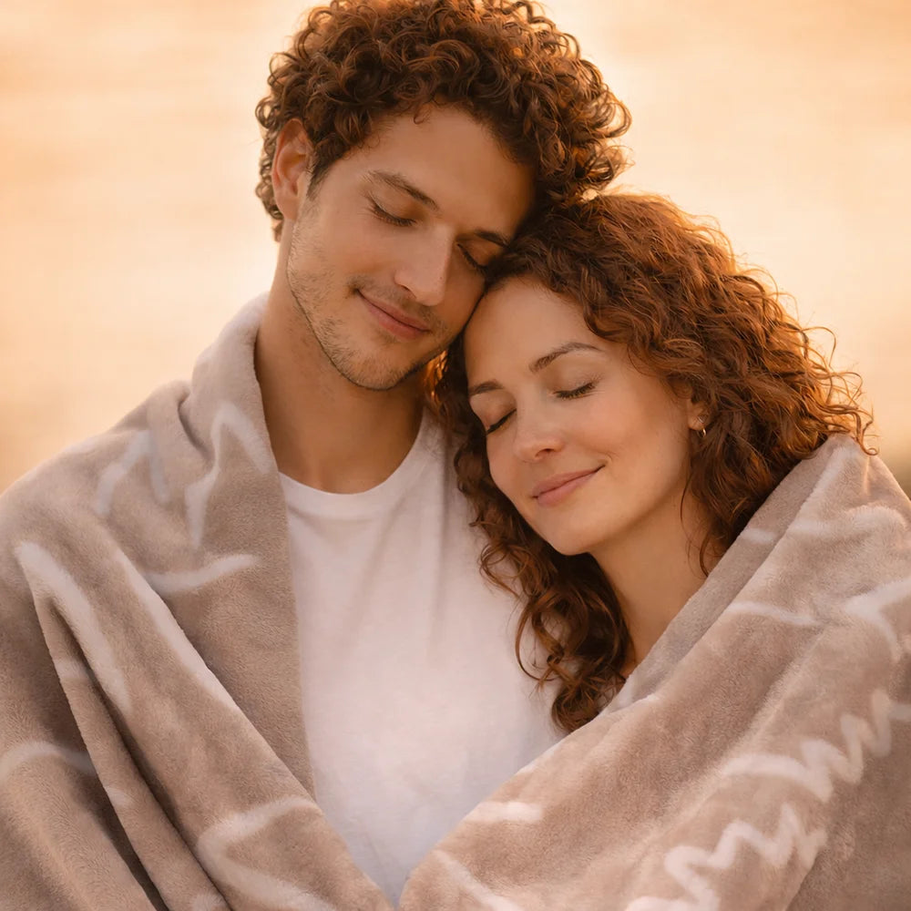 Luxus Kuscheldecke kaufen – handgenäht, inspirierende Botschaft, hochwertige Qualität, sicher im SignShop Tirol bestellen