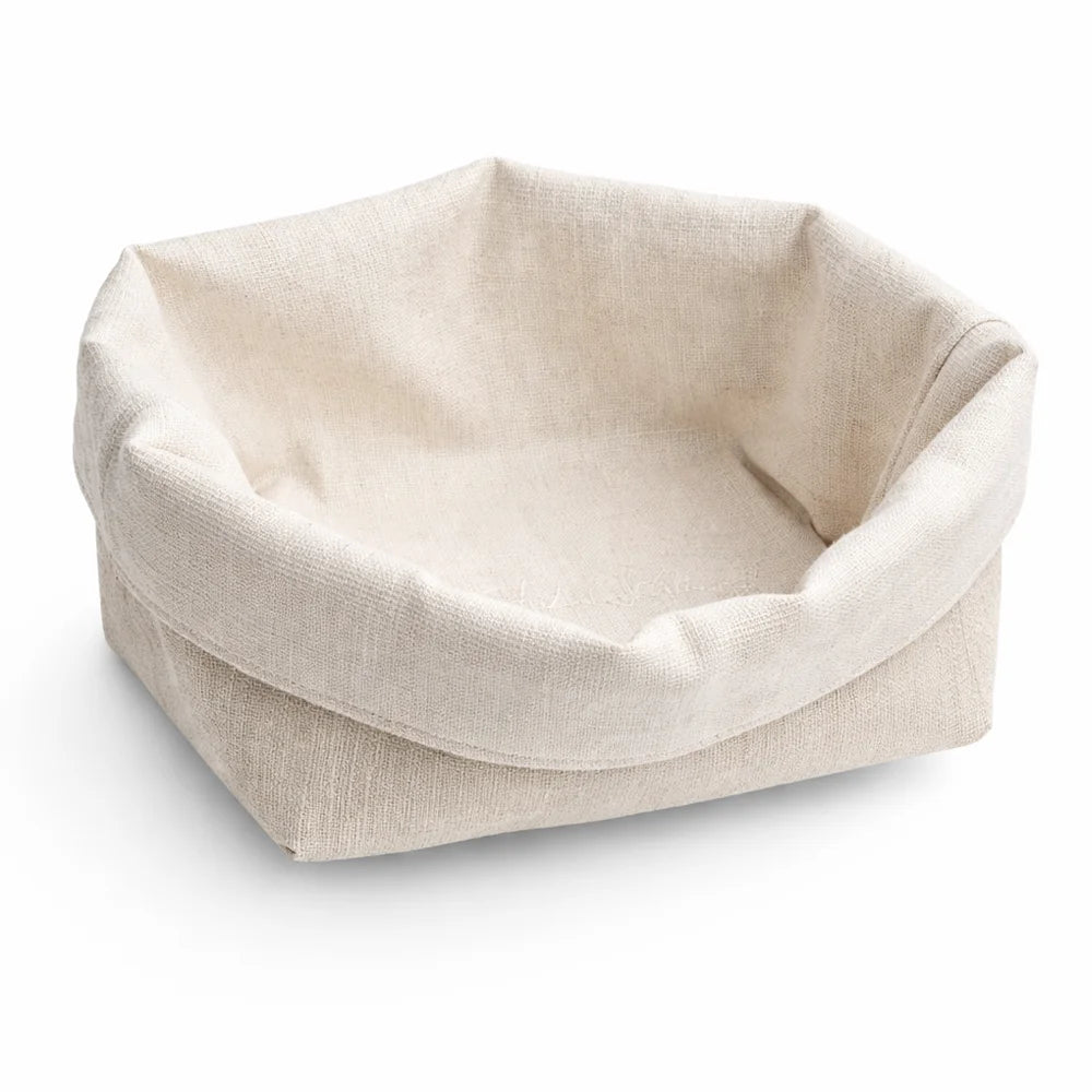 Natur Brotkorb „Liebe ist der Schlüssel“ beige – Sign by Jwala®, nachhaltige Handarbeit aus Tirol, exklusives Küchenaccessoire, Unikat