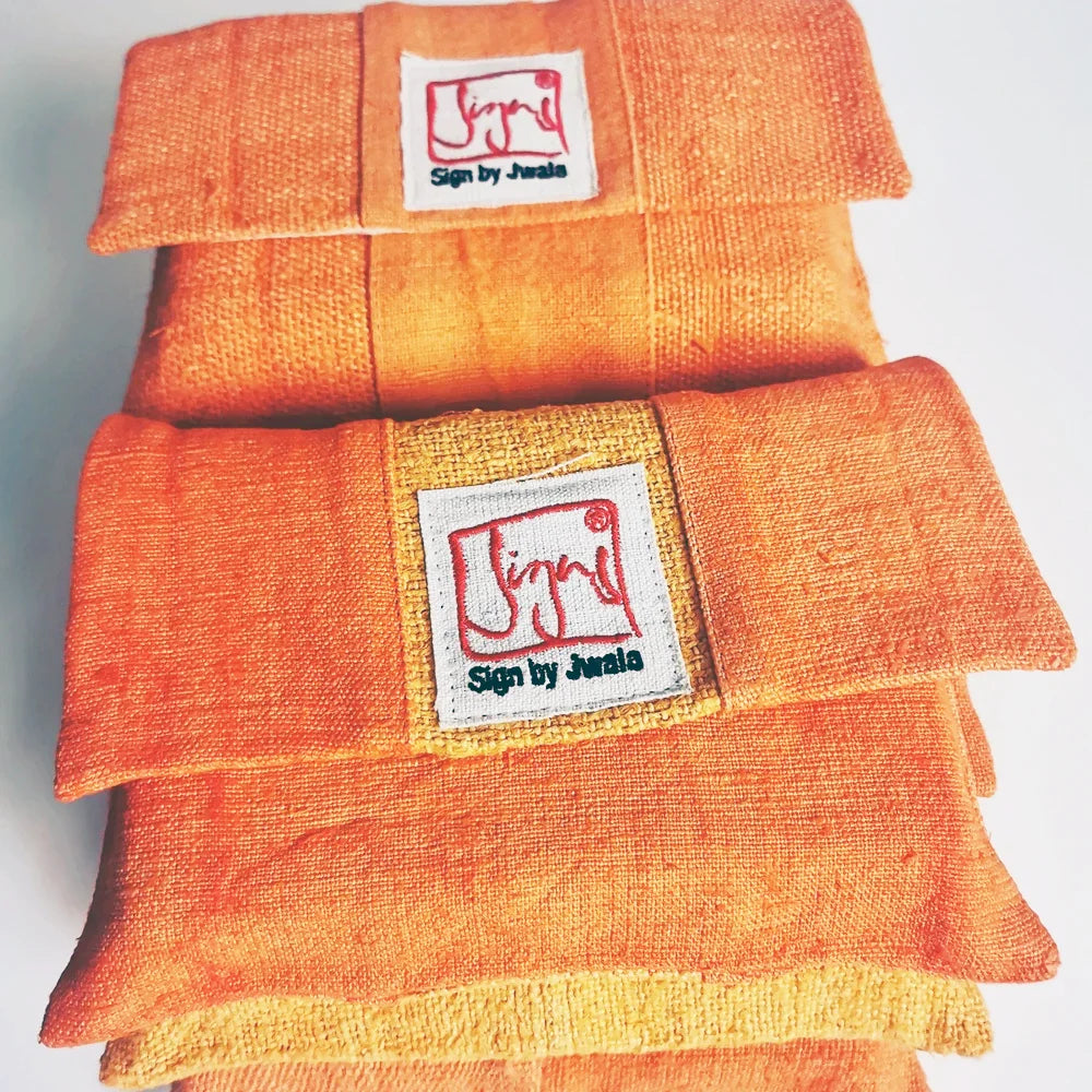 SignKarten-Set Orange Fingerzeige – limitierte Edition aus Bauernleinen sicher im SignShop Tirol online erwerben