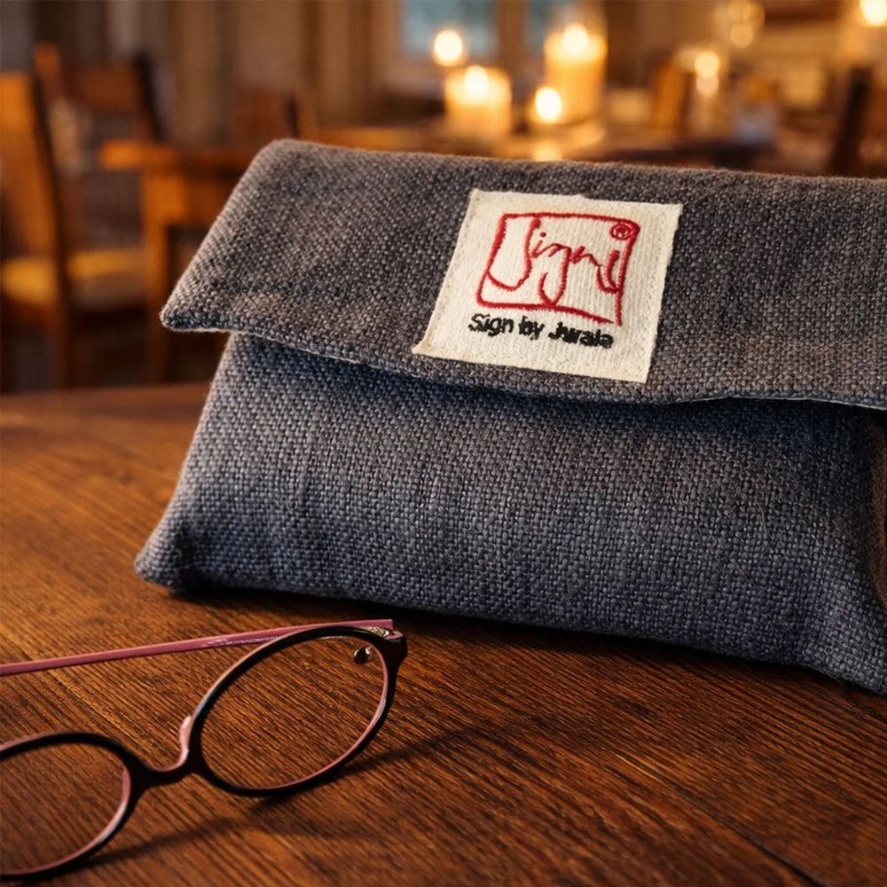 Hochwertiges Fingerzeige SignKarten-Set Anthrazit – Bauernleinen-Edition, sichere Bestellung im SignShop Tirol