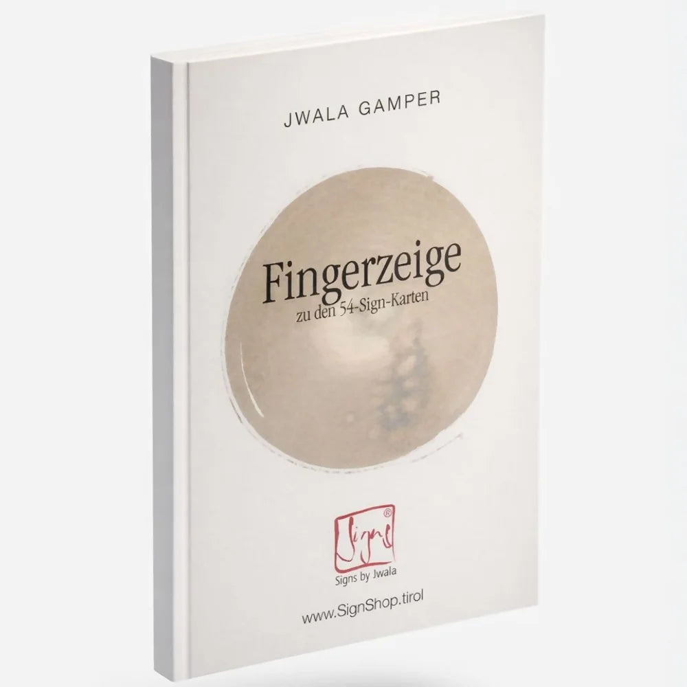Buch „Fingerzeige“ von Jwala Gamper aus dem SignShop Tirol – inspirierende Weisheiten und vertiefende Botschaften für ein erfülltes Leben und Hilfe bei Aussichtslosigkeit