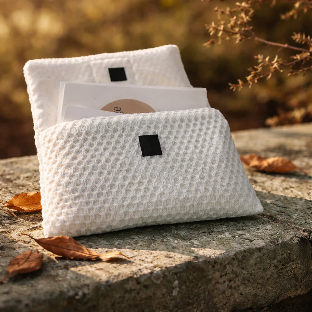 SignKarten-Set Creme-Waffel Fingerzeige – limitierte Edition aus Bauernleinen sicher im SignShop Tirol online erwerben