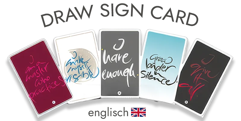 Exclusive SignCard “Finger pointing” – draw your free spiritual online card, mindful inspiration and valuable impulse for your personal reflection, premium original card by Sign by Jwala®