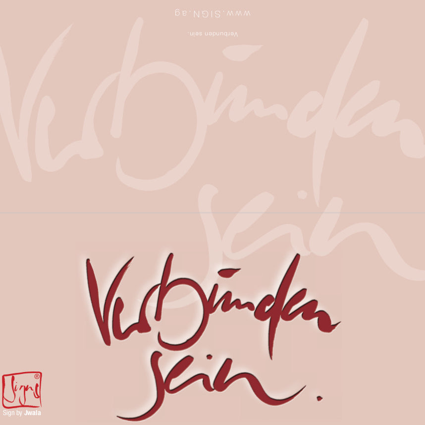 10 Klappkarten "Verbunden sein"