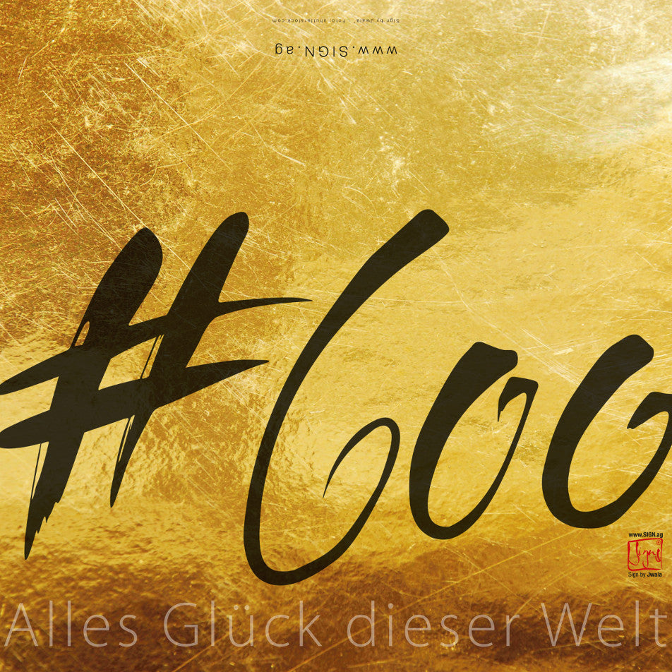 10 Klappkarten #600 Alles Glück dieser Welt