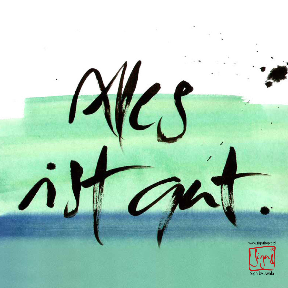 10 Klappkarten "Alles ist gut."