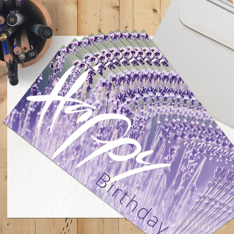 10 Klappkarten "Happy Birthday" 1