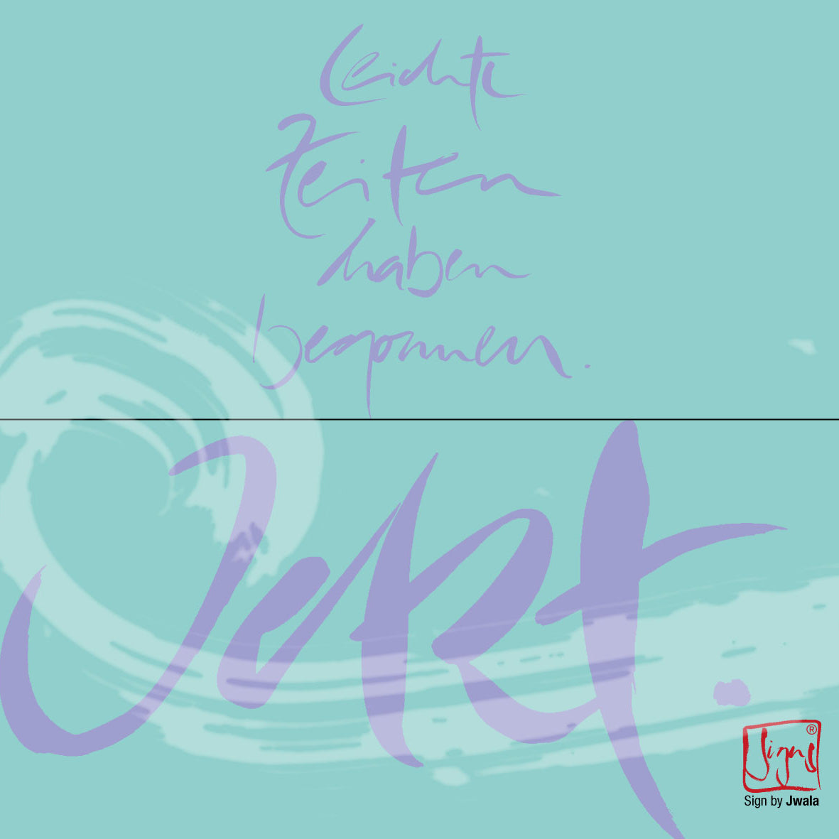 10 Klappkarten "Leichte Zeiten..."