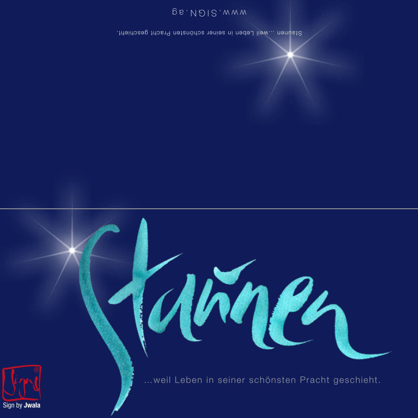 10 Klappkarten "Staunen"