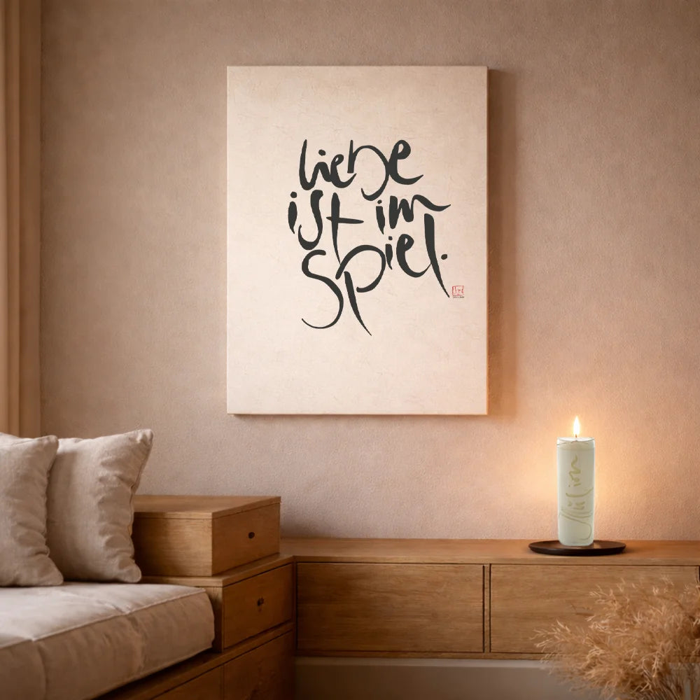 Exklusive Leinwand „Der Wind steht gut“ – Originaldruck von Sign by Jwala®, handgefertigte Wandkunst aus Tirol, Limited Edition