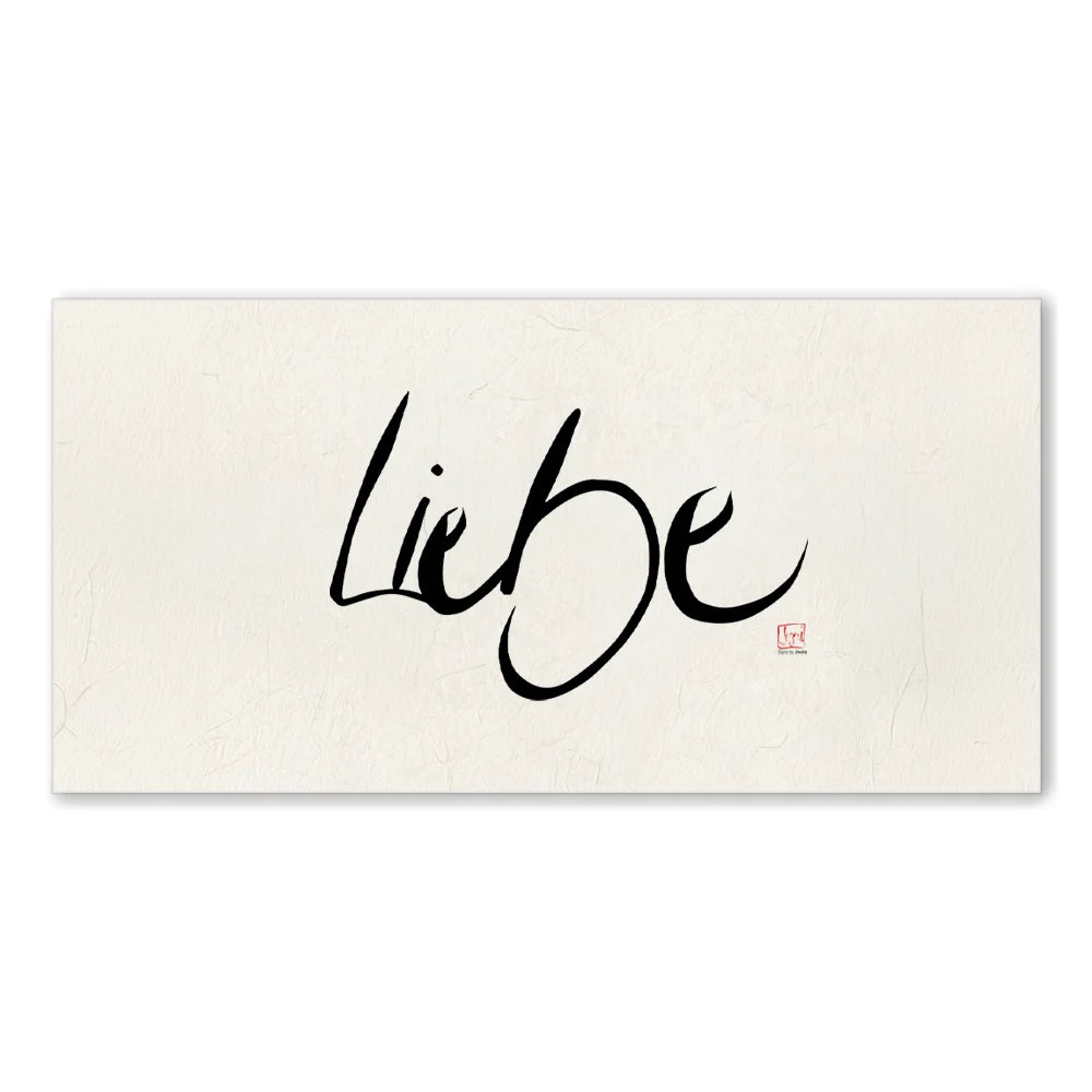 Inspirierendes Leinwandbild „Liebe“ – Sign by Jwala® Original, Limited Edition, hochwertige Kunst aus Tirol, Motivation für mehr Liebe und Achtsamkeit