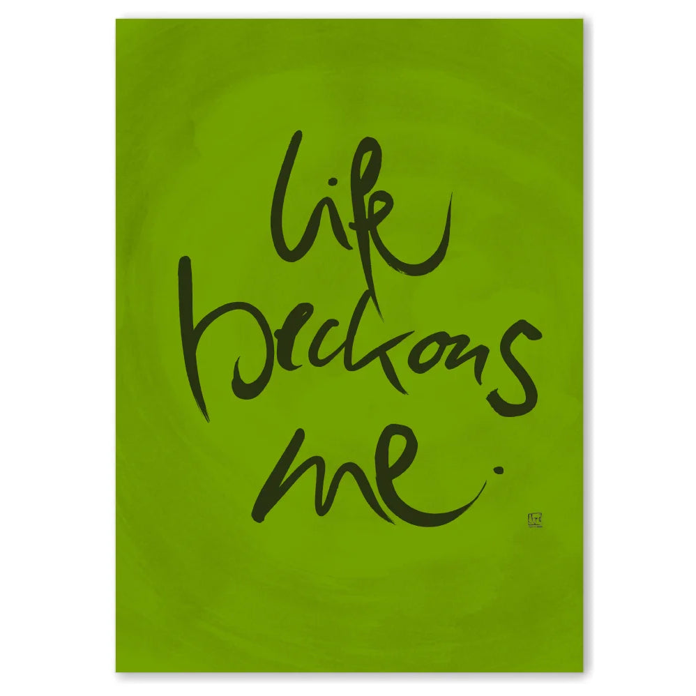 Life beckons me Leinwandbild – Hochwertige englische Wanddeko, spirituelle Kunst online kaufen | SignShop Tirol