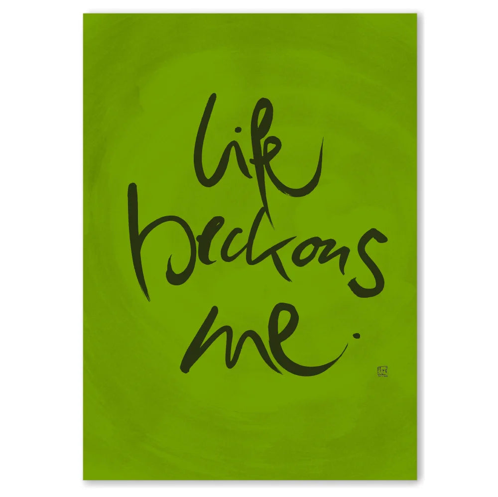 Life beckons me Leinwandbild – Hochwertige englische Wanddeko, spirituelle Kunst online kaufen | SignShop Tirol