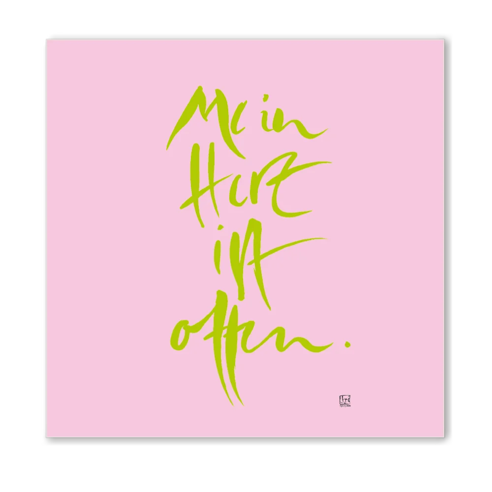Luxus Leinwanddruck „Mein Herz ist offen.“ – Sign by Jwala® mit Fingerzeige Karte, exklusive Deko, liebevoll gefertigt, Einzelstück aus Tirol