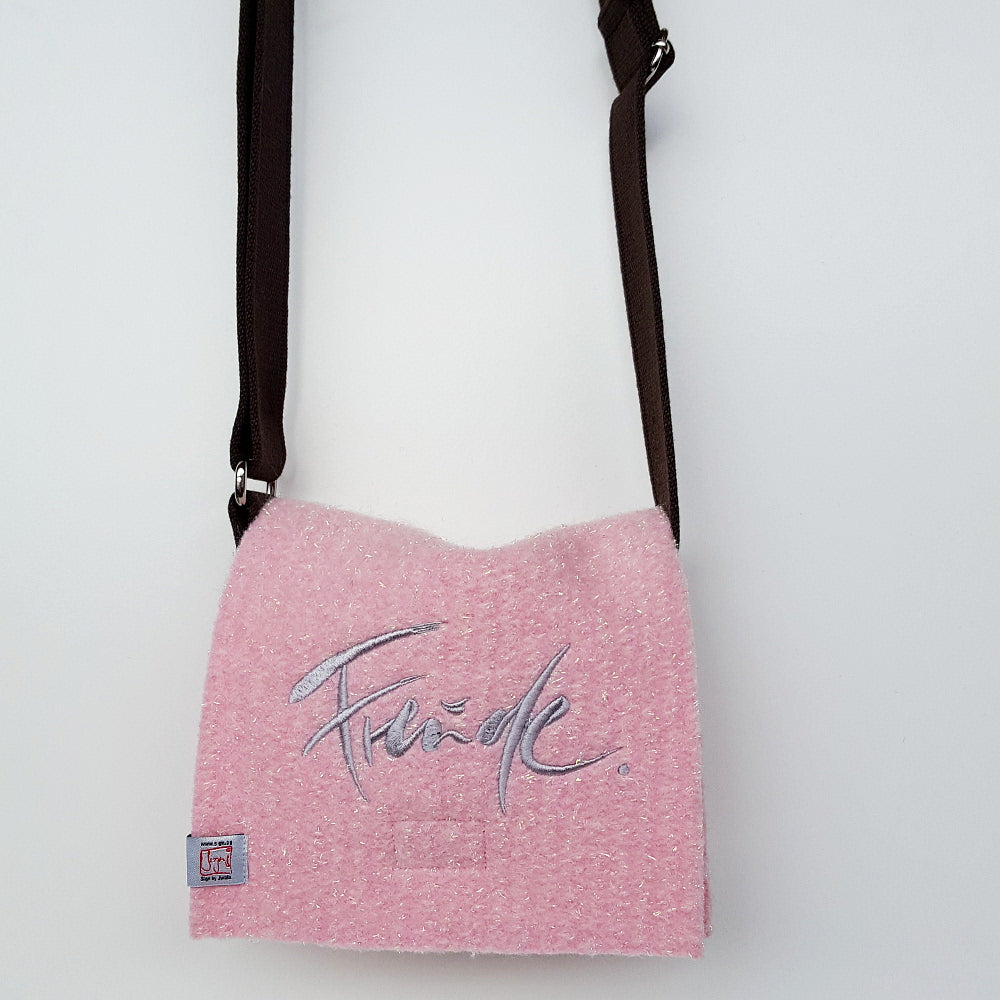 MiniBag "Freude" GlitzerRosa