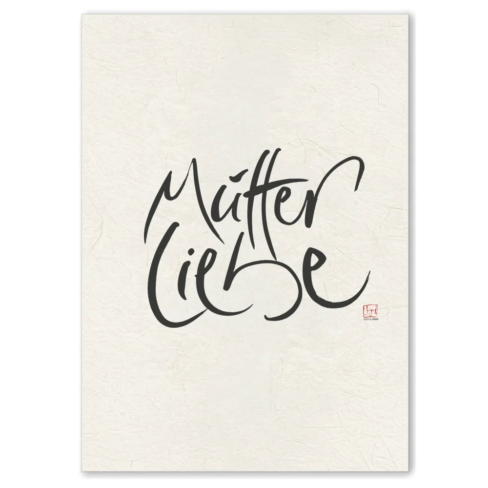 Premium Wandbild „Mutterliebe“ – Sign by Jwala® Originaldruck, hochwertige Leinwand, spirituelle Kunst, Unikat aus Tirol, exklusives Wohnaccessoire