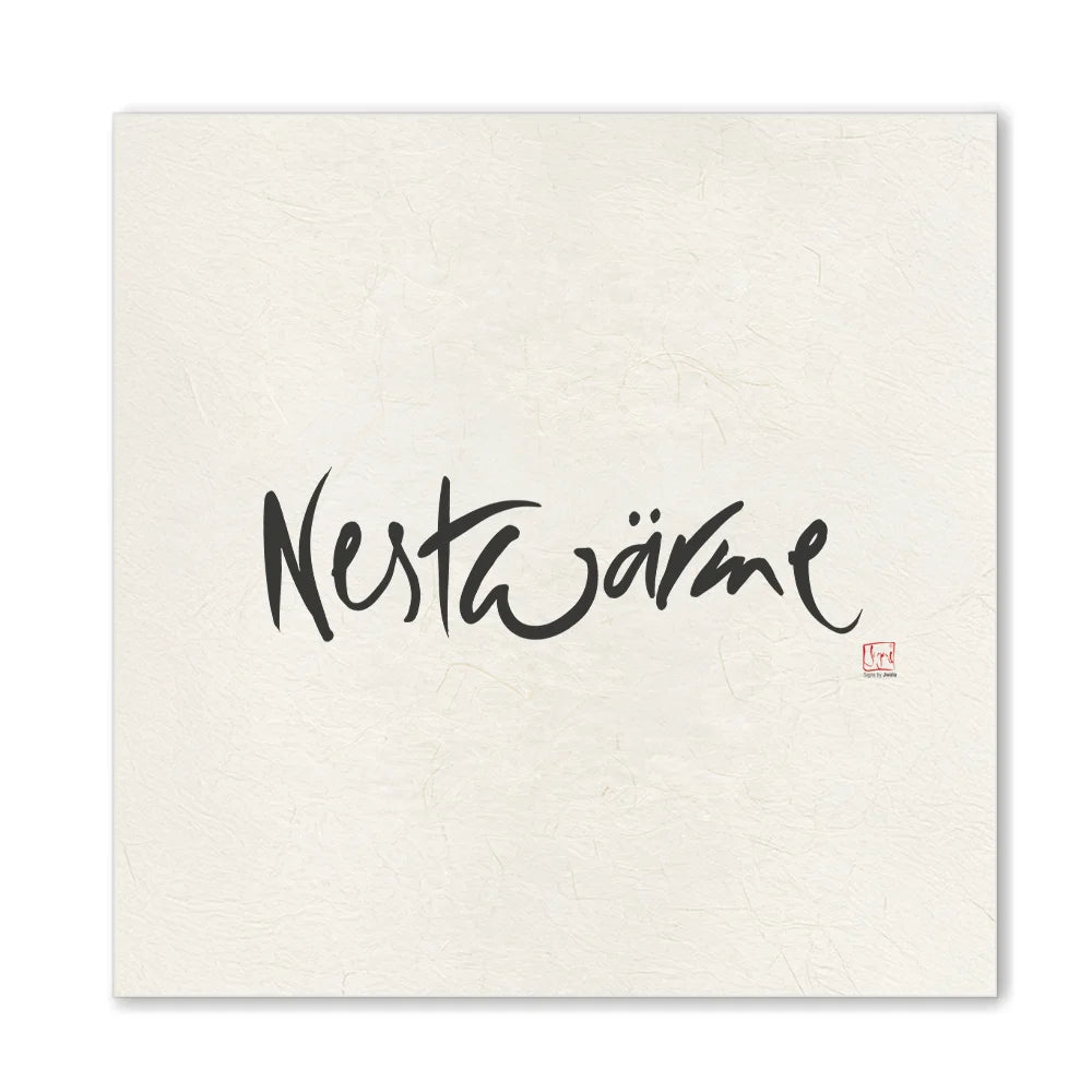 Premium Wandbild „Nestwärme“ – Sign by Jwala® Originaldruck, hochwertige Leinwand, spirituelle Kunst, Unikat aus Tirol, exklusives Wohnaccessoire