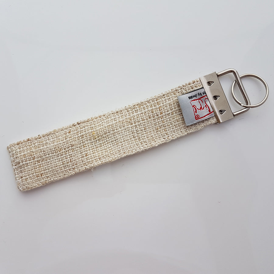 Schlüsselanhänger "Es geht mir richtig gut" Bauernleinen