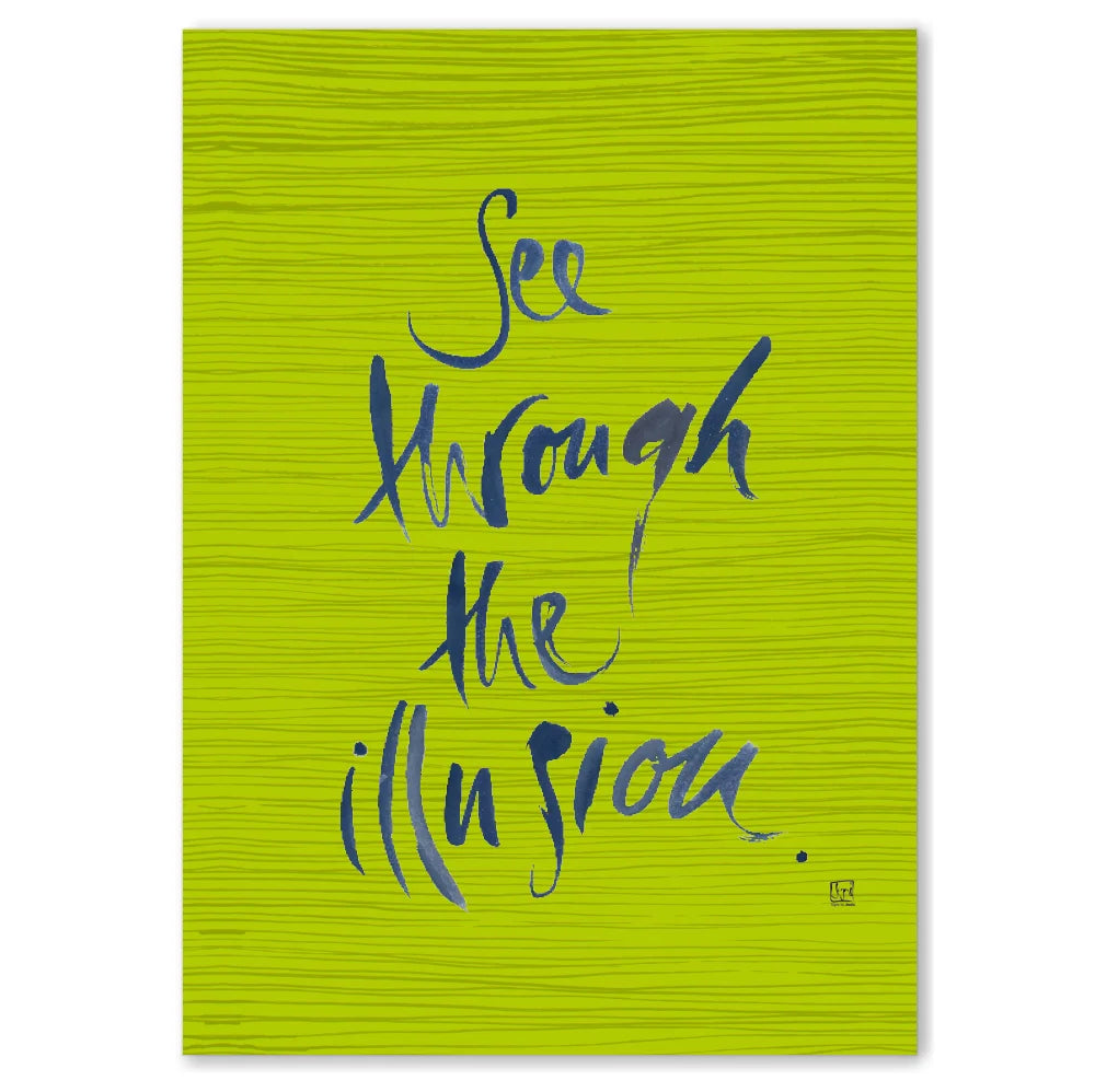 See through the illusion Leinwandbild – Hochwertige englische Wanddeko, spirituelle Kunst online kaufen | SignShop Tirol