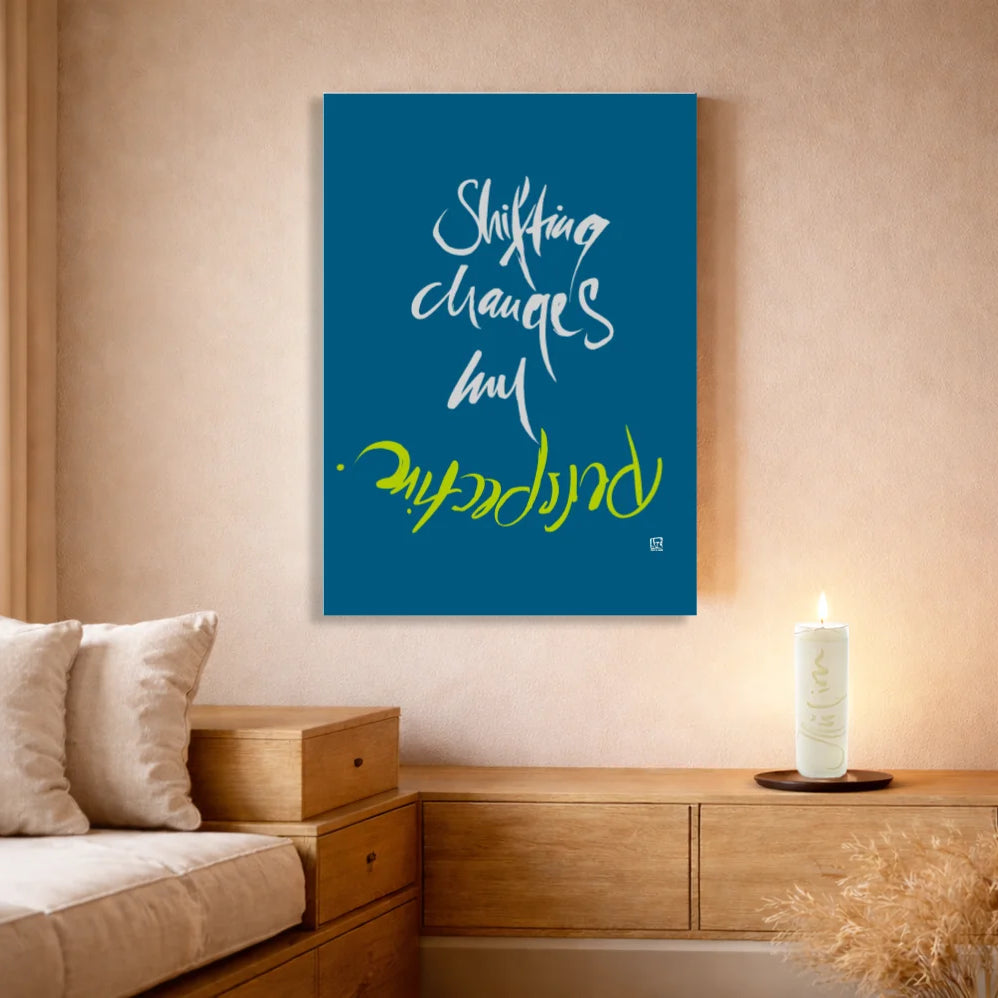 Shifting changes my perspective Leinwand – Exklusive englische Wandbilder mit inspirierender Botschaft online kaufen | SignShop Tirol