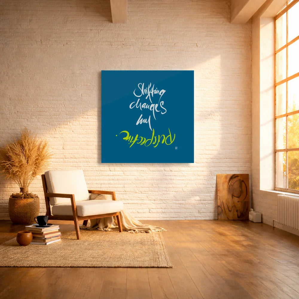 Leinwand Shifting changes my perspective – Englisches Wandbild mit spiritueller Bedeutung für Paare | SignShop Tirol
