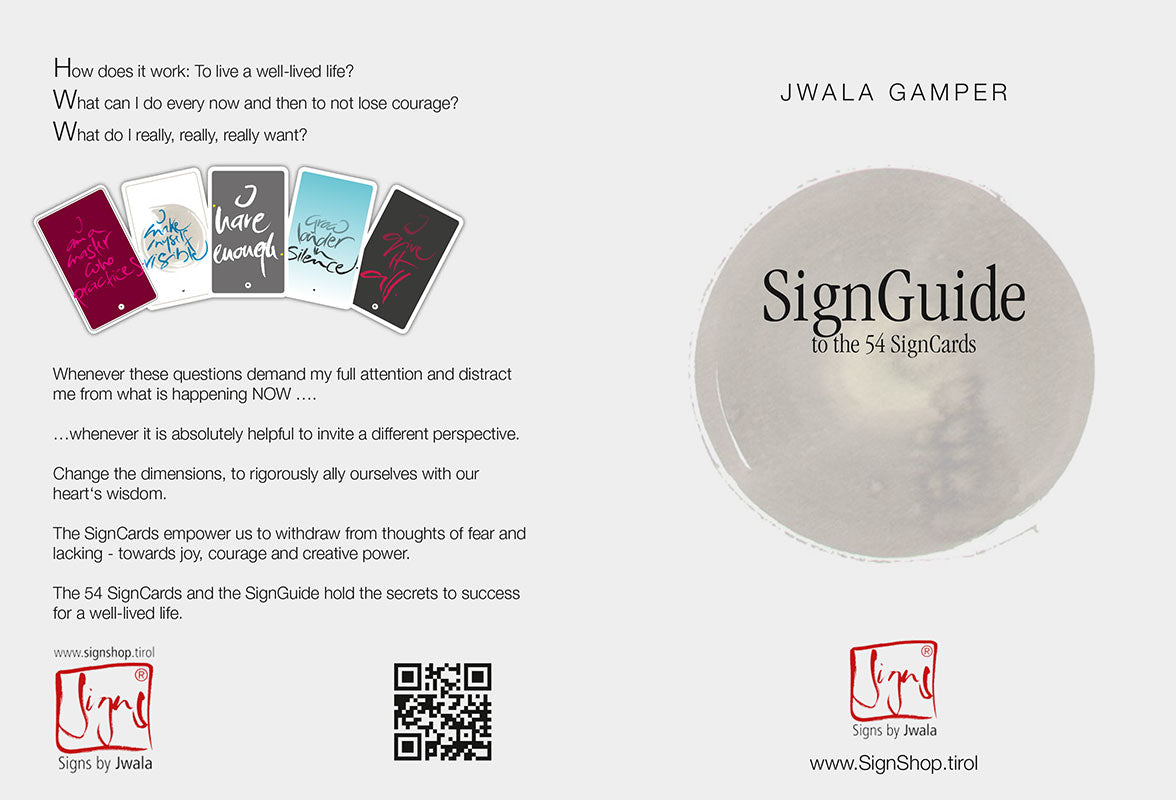 SignGuide - die "Fingerzeige" in English (Bauernleinentasche "Nature")