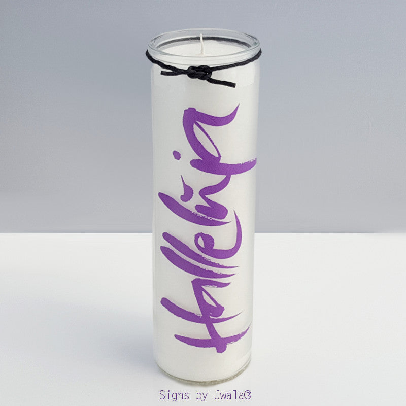SignKerze "Halleluja" Farbe